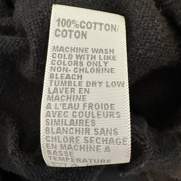 Standard James Perse Women's Funnel Neck Dress Size S 1 Black Cotton USA Made - Picture 12 of 12